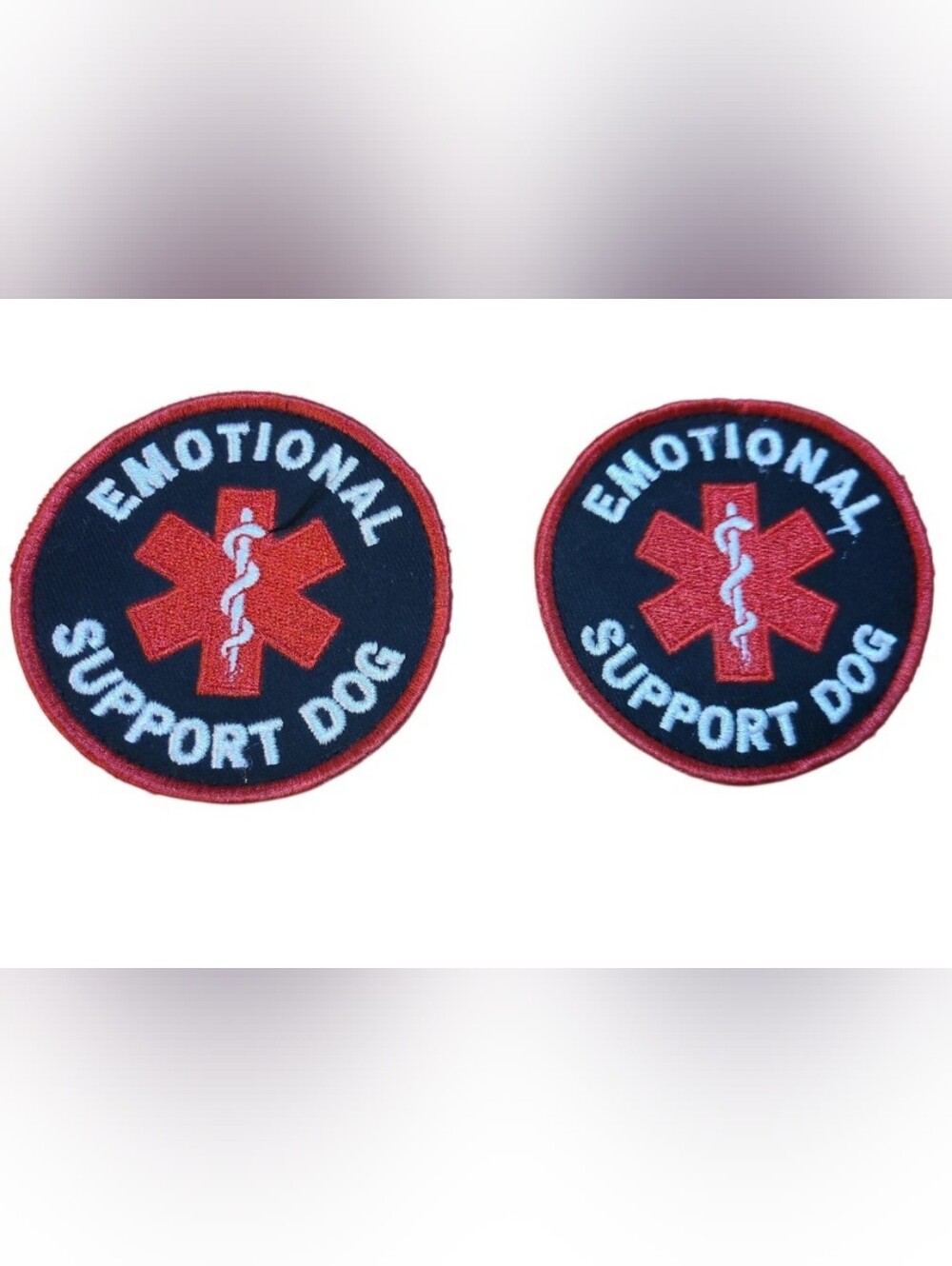 Emotional Support Dog Velcro Pacthes X 2